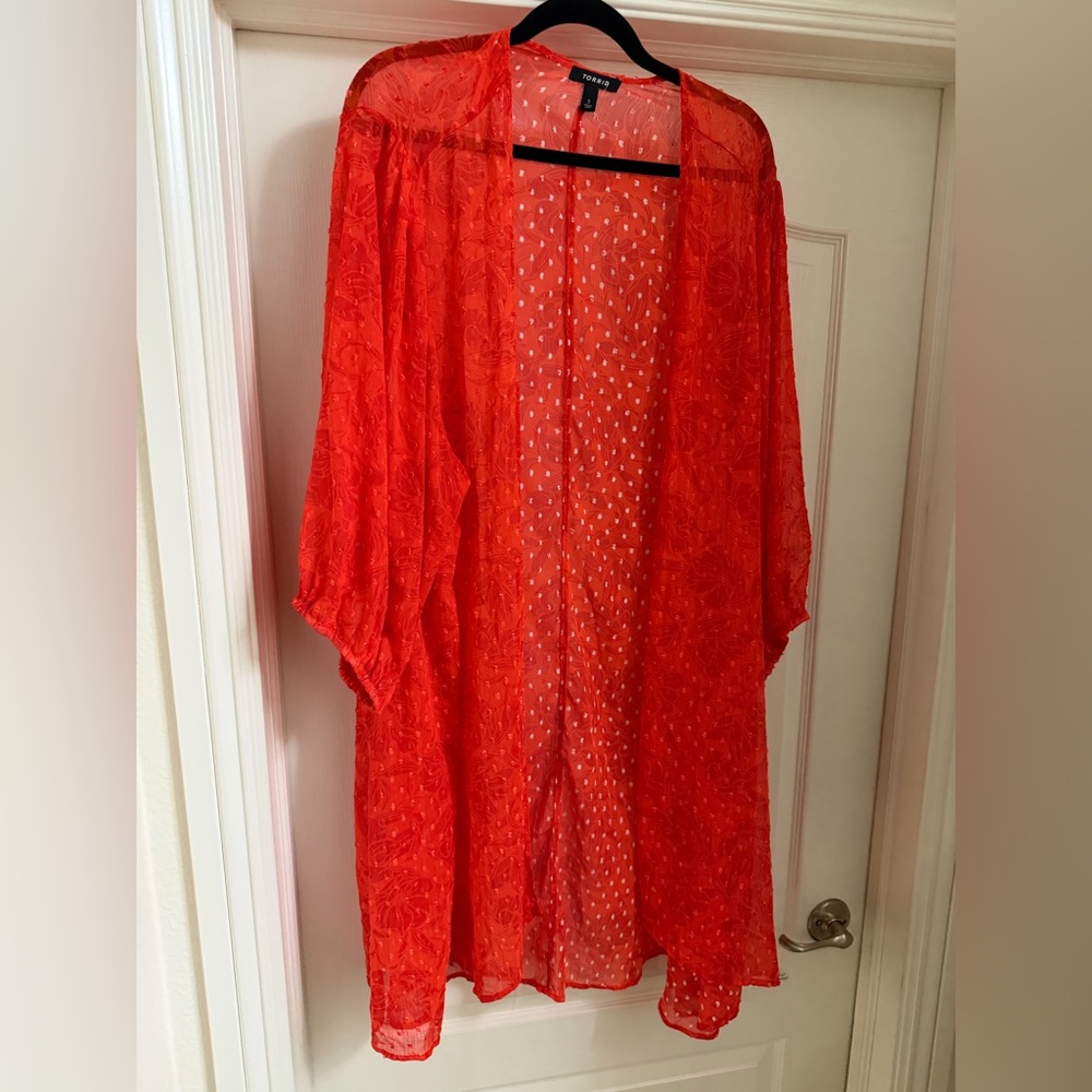 Torrid Orange kimono